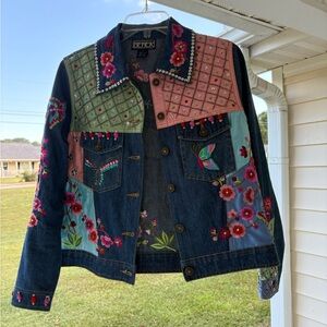 Berek Colorful Embroidered Denim Jacket